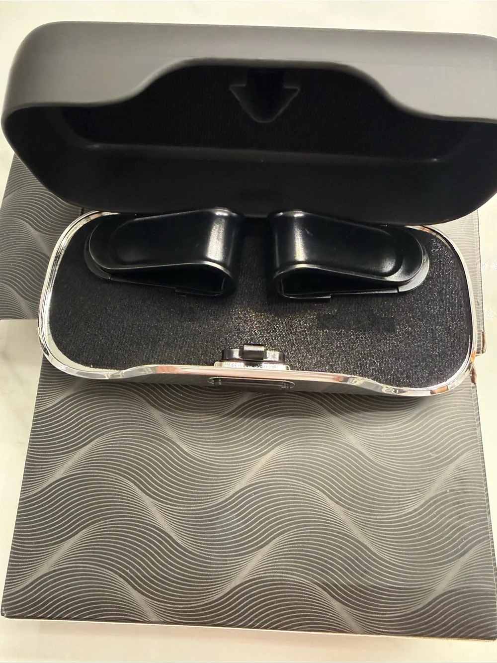 BMW Matte Black VR/Accessory Case with Chrome Accent
